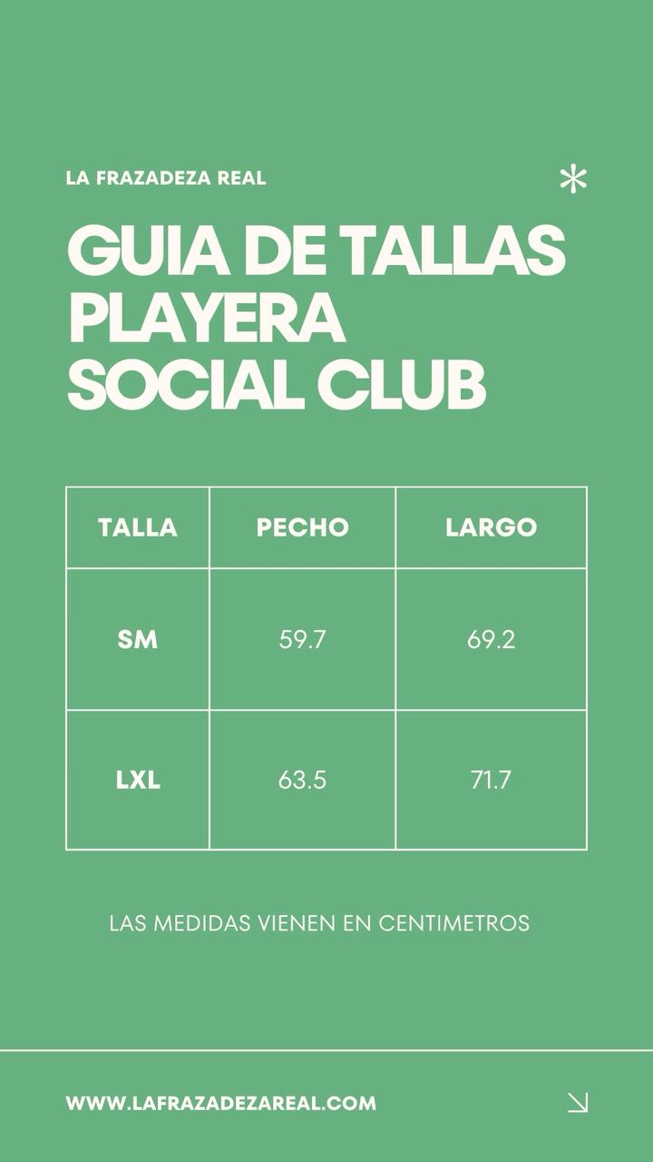 Playera Oversize - Social Club - personalizada