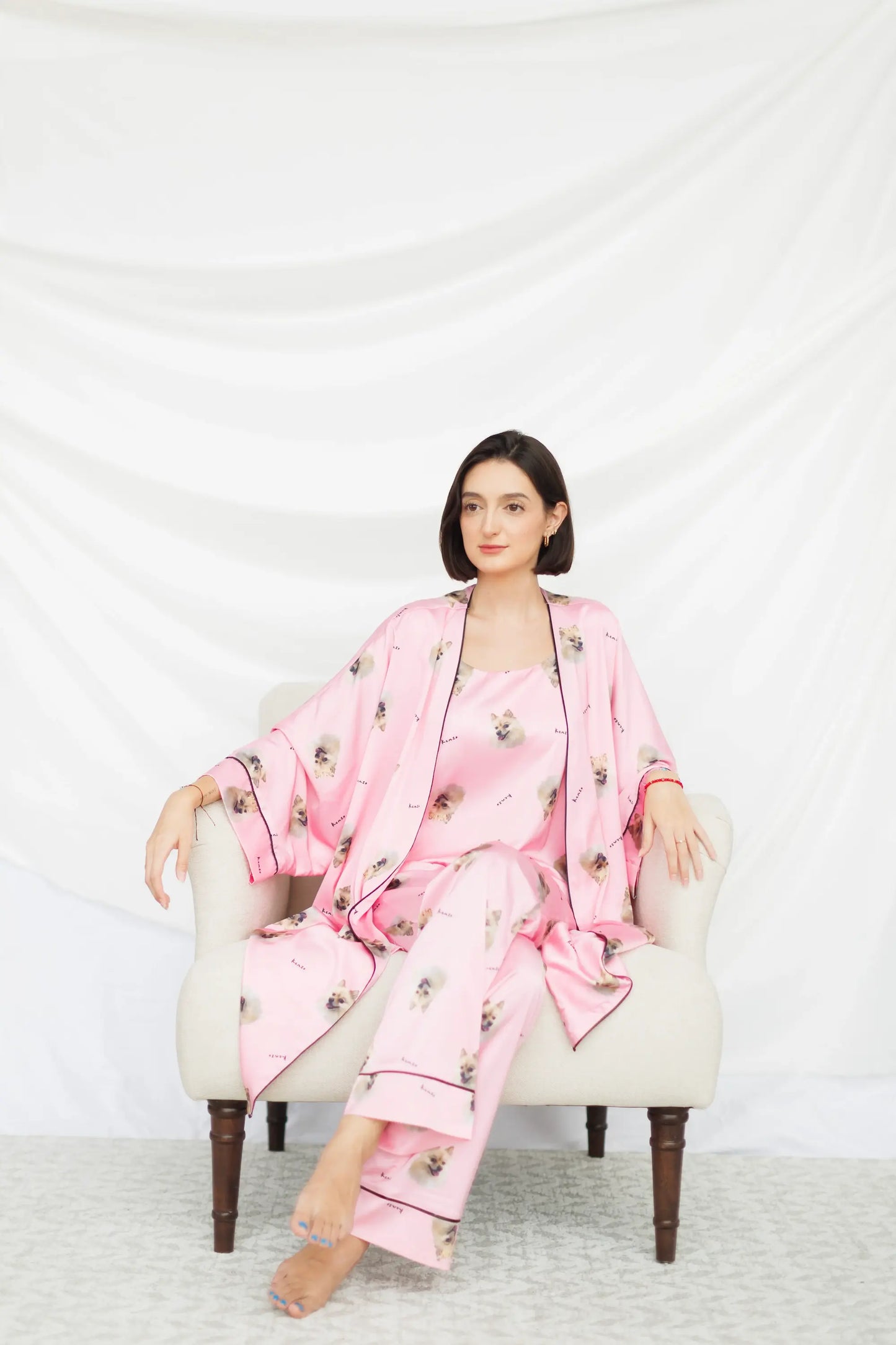 Pijama personalizada de pantalón - mujer (blusa+pantalón)