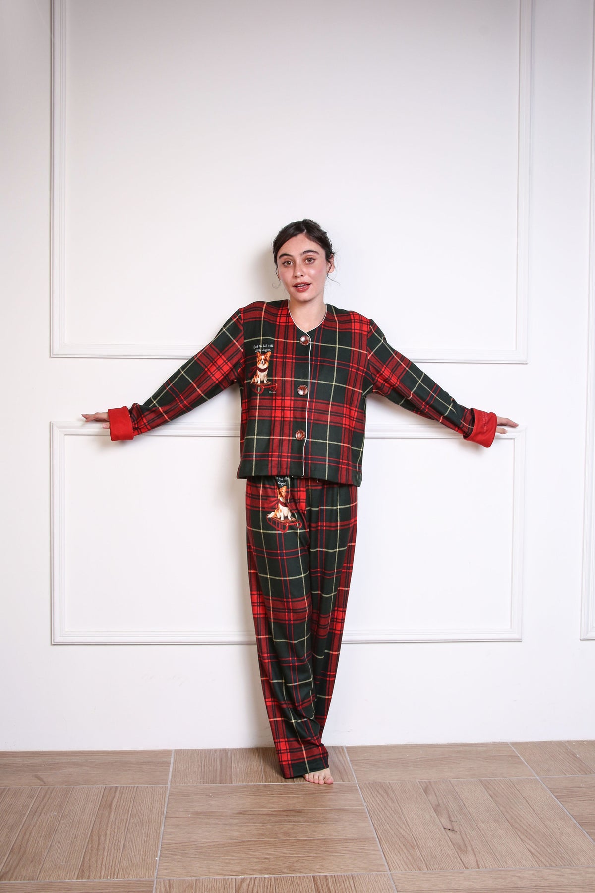 Pijama Personalizada Tartán Mujer