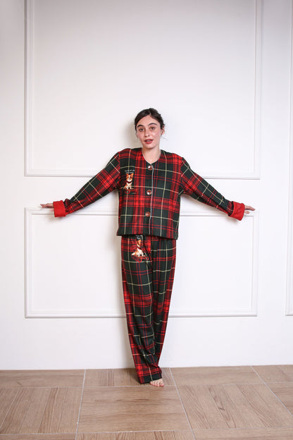Pijama Personalizada Tartán Mujer