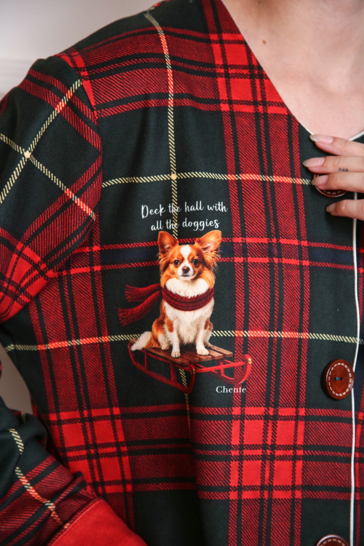 Pijama Personalizada Tartán Mujer