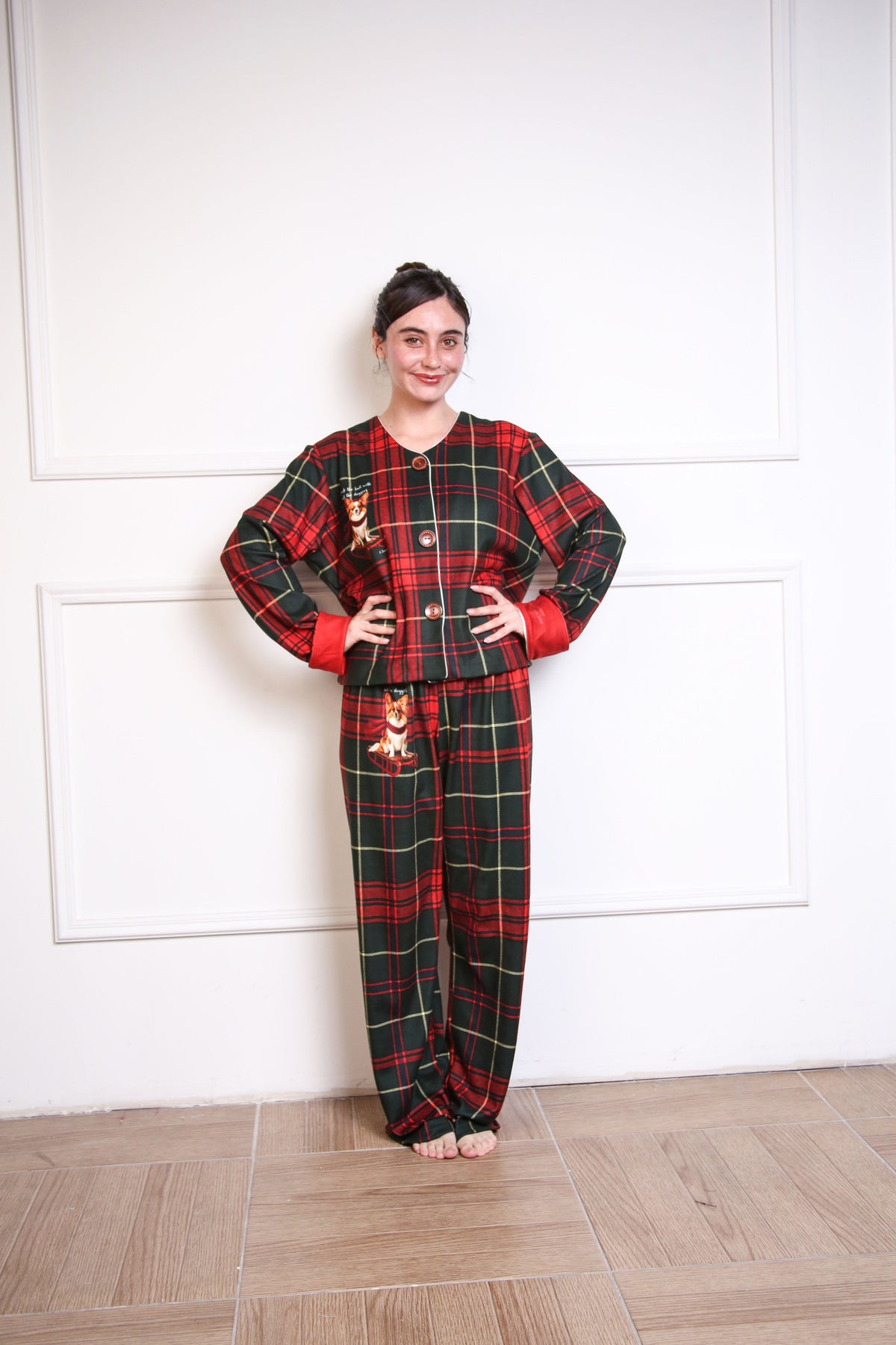 Pijama Personalizada Tartán Mujer