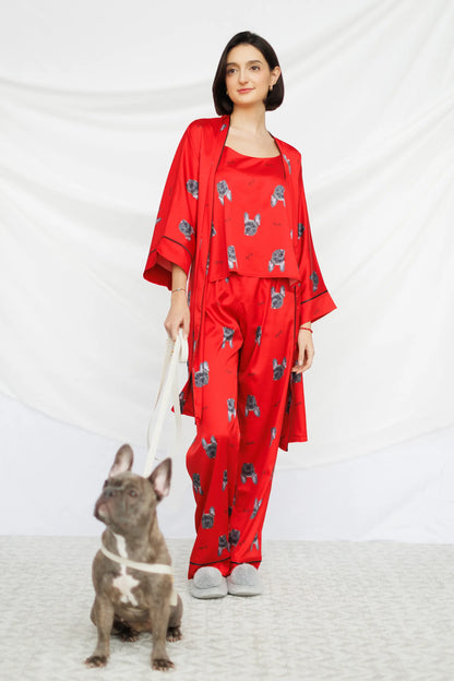 Pijama personalizada de pantalón - mujer (blusa+pantalón)