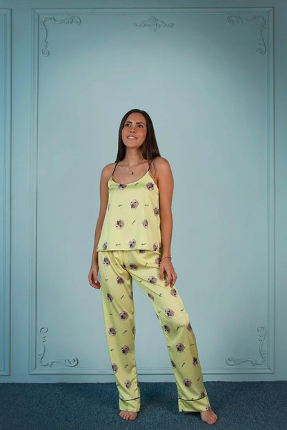 Pijama personalizada de pantalón - mujer (blusa+pantalón)